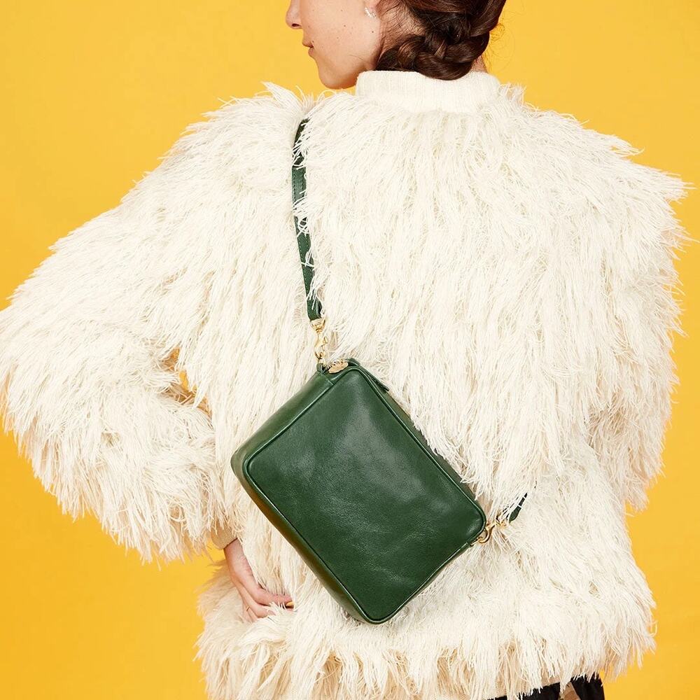 Clare V. Midi Sac Evergreen Rustique NWT